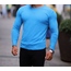slim fit tişört mavi renk