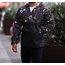 unisex siyah uzay desenli yağmurluk