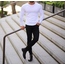 beyaz slim fit tişört
