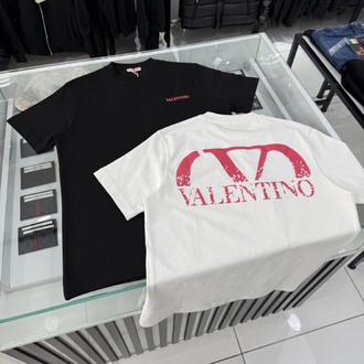 VALENTINO SIRT BASKILI PREMİUM TİŞÖRT (SİYAH)