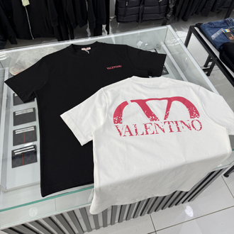 VALENTINO SIRT BASKILI PREMİUM TİŞÖRT(BEYAZ)
