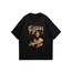 Tupac Street Wear Design Oversize Black T-shirt