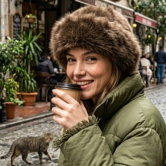 Peluş Sibirya Kalpak Kışlık Kadın Şapka