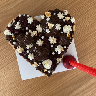 Sweet Valentine Cookie Cake