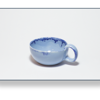 Stoneware Buz Mavisi Fincan