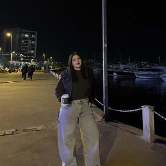 Açık Gri Unısex Baggy