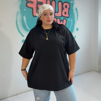Siyah Aşırı Oversize Unısex Tişört