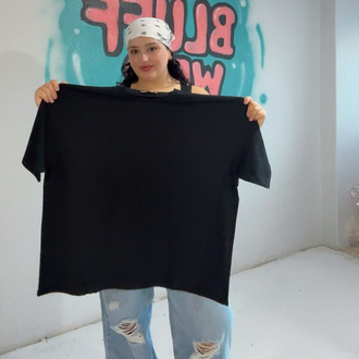 Siyah Aşırı Oversize Unısex Tişört