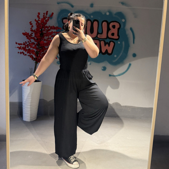 Siyah Yazlık İnce Spor Tulum
