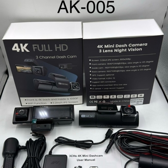 3.lu araç kamerası 4K GPS