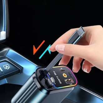 Usb C Type-C Araç Şarj Aleti 4'ü 1 Arada Araç Çakmaklik