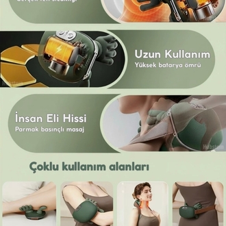 Masaj aleti parmak boyun diz kollar ısıtmalı model