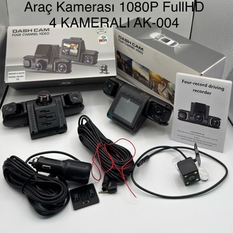 4.lu araç kamerası 1080P Full HD 