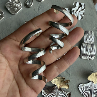 Spiral / Sarmal Tasarım Büyük Küpe