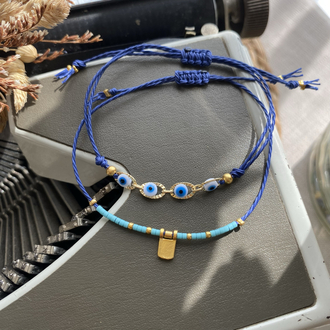 İkili Minimal Deniz Bileklik