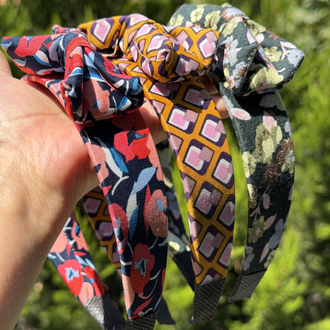 Fiyonk Detaylı Retro Kumaş Taçlar