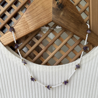 Doğaltaşlı Minimal Genç/Çocuk Kolye