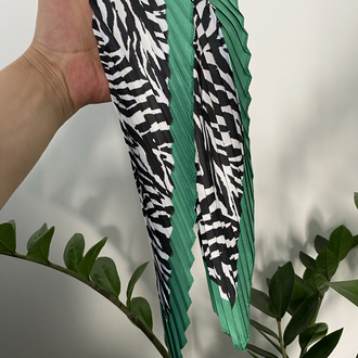 Zebra Desenli Piliseli Fular