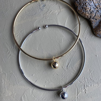 Gümüş Renk Çelik Choker Kolye