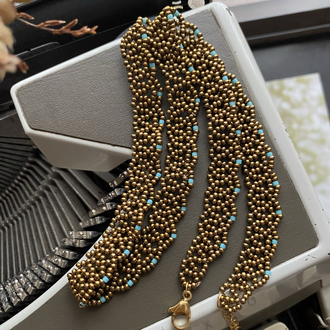 Bohem Bronz Choker Kolye