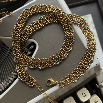 Bohem Bronz Choker Kolye