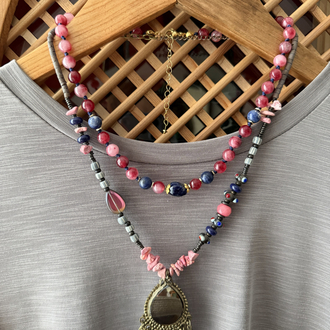 Düş Gecesi (Pembe Ceyt & Sodalit) Kolye