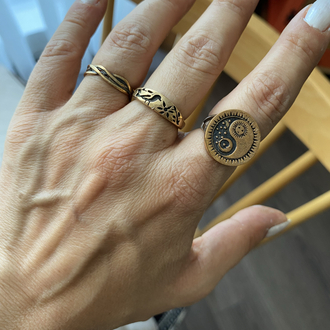 Burgu Model Ayarlanabilir Bronz Yüzük