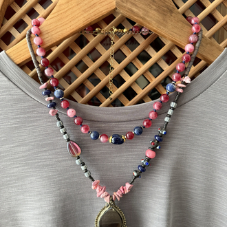 Düş Gecesi (Pembe Ceyt & Sodalit) Kolye