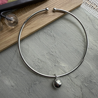Gümüş Renk Çelik Choker Kolye