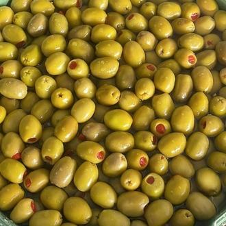 1 Kg Yeşil Biberli Zeytin