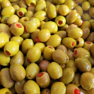 1 Kg Yeşil Biberli Zeytin