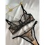 Siyah Floral Bralet Takımı