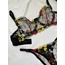Siyah Çiçek Detaylı Bralet Takımı