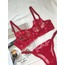  Kırmızı Kalp Detaylı Bralet Takımı