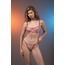 Pembe Kalp Desenli Bralet Takımı