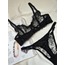 Siyah İşlemeli Bralet Takımı