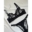 Siyah İşlemeli Bralet Takımı