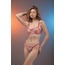Pembe Kalp Desenli Bralet Takımı