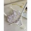  Beyaz Mor Çiçek Detaylı Bralet Takımı