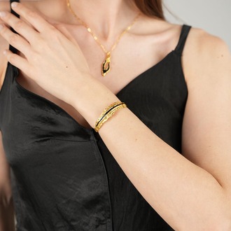 Brambuta Enki Unisex Cuff - Siyah