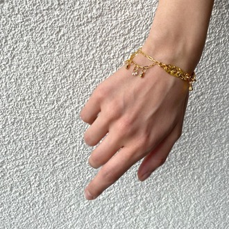 Brambuta Enuma Bileklik Gold - Beyaz