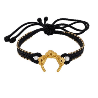 Brambuta Okheia Choker Siyah - Altın
