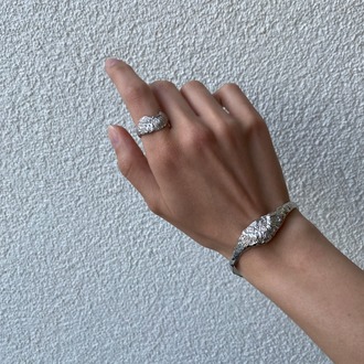 Brambuta Venüs Cuff Bileklik Gümüş