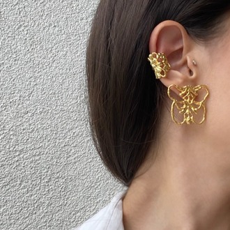 Nanshe Earcuff Kıkırdak Küpe Altın