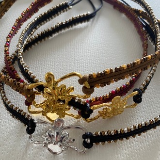 Nanshe Bağlamalı Choker Kolye A-B