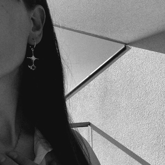 Brambuta Ankh Hoops Beyaz Gümüş