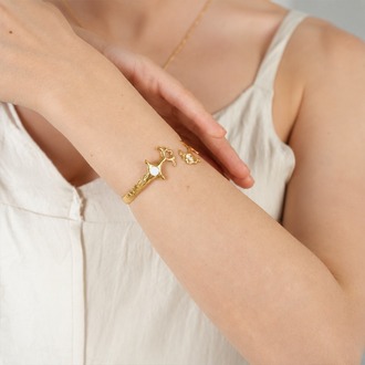 Brambuta Ankh Cuff - Beyaz