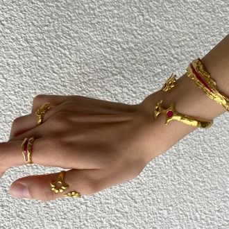 Brambuta Ankh Cuff - Fuşya