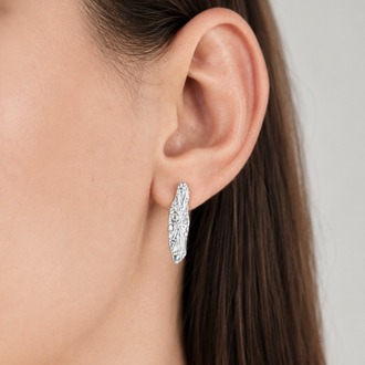 Brambuta İsis Mini Küpe Beyaz