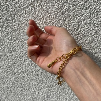 Brambuta Enuma Bileklik Gold - Beyaz